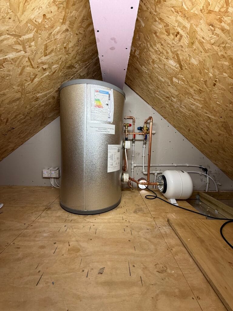 Oxyplumb hot-water and plumbing installation in cumnor
