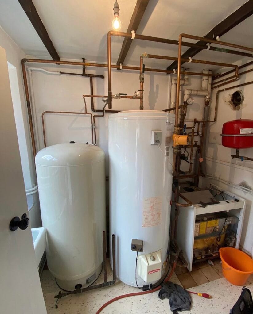 Oxyplumb hot-water and plumbing installation in oxford