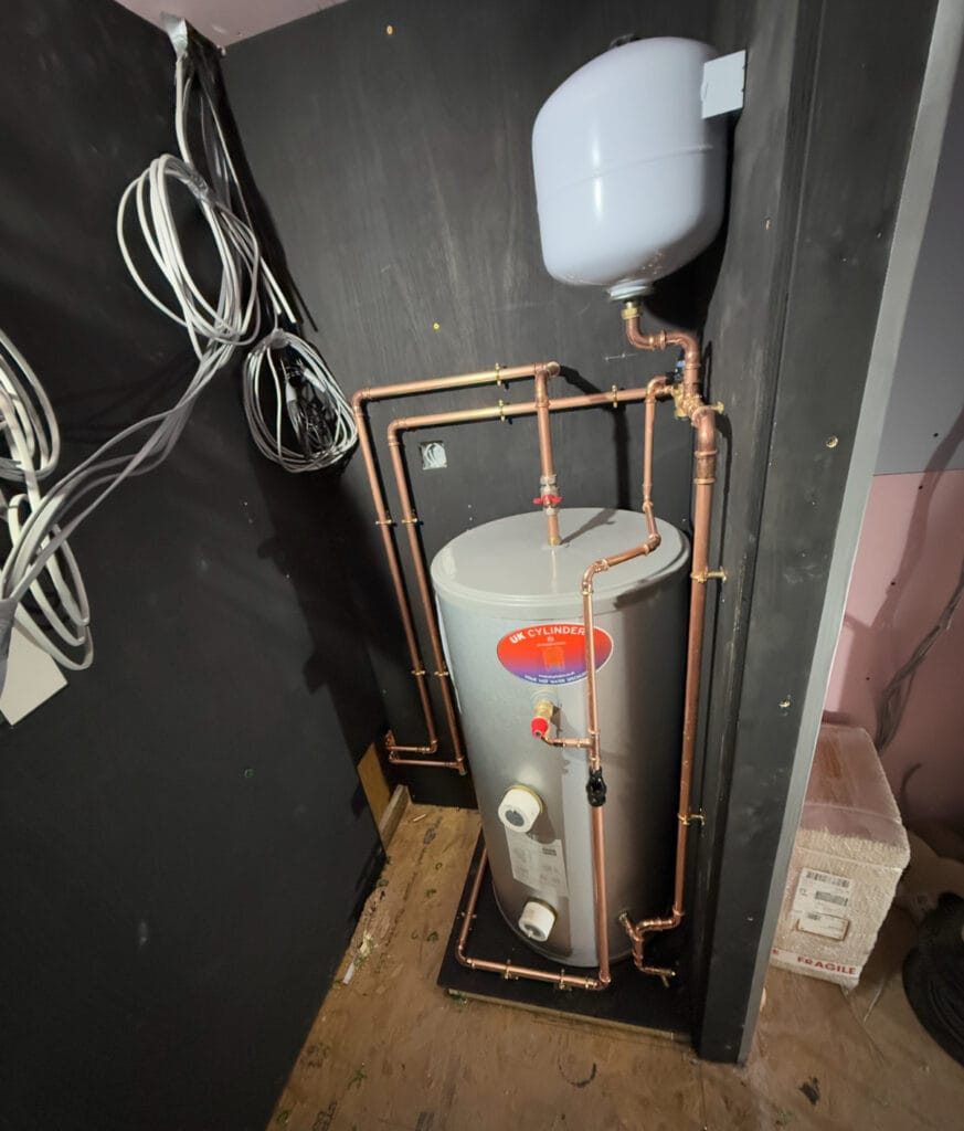 Oxyplumb hot-water and plumbing installation in bampton